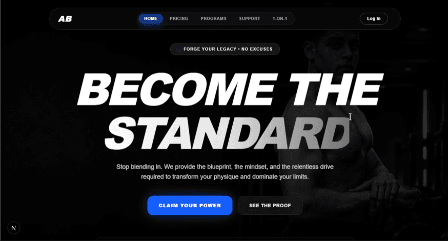 Evox Elite Website